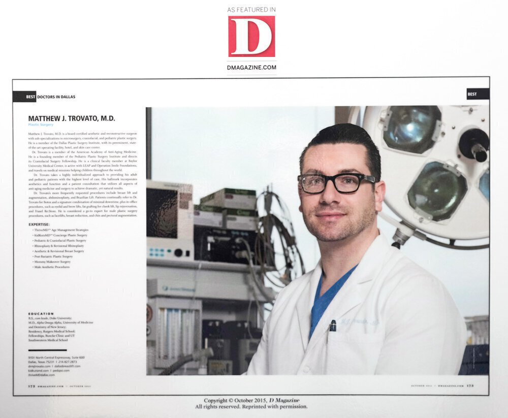 D-magazine article with Dr. Trovato