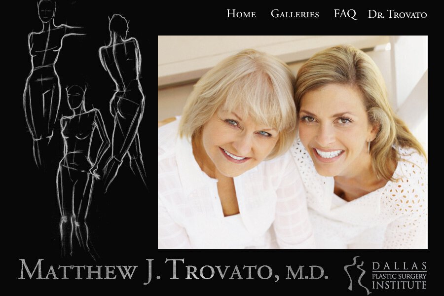 Screenshot of Dallas Breast Lift website