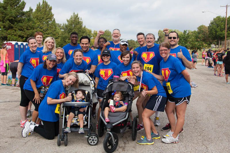 Superteam at LEAP foundation 5K run