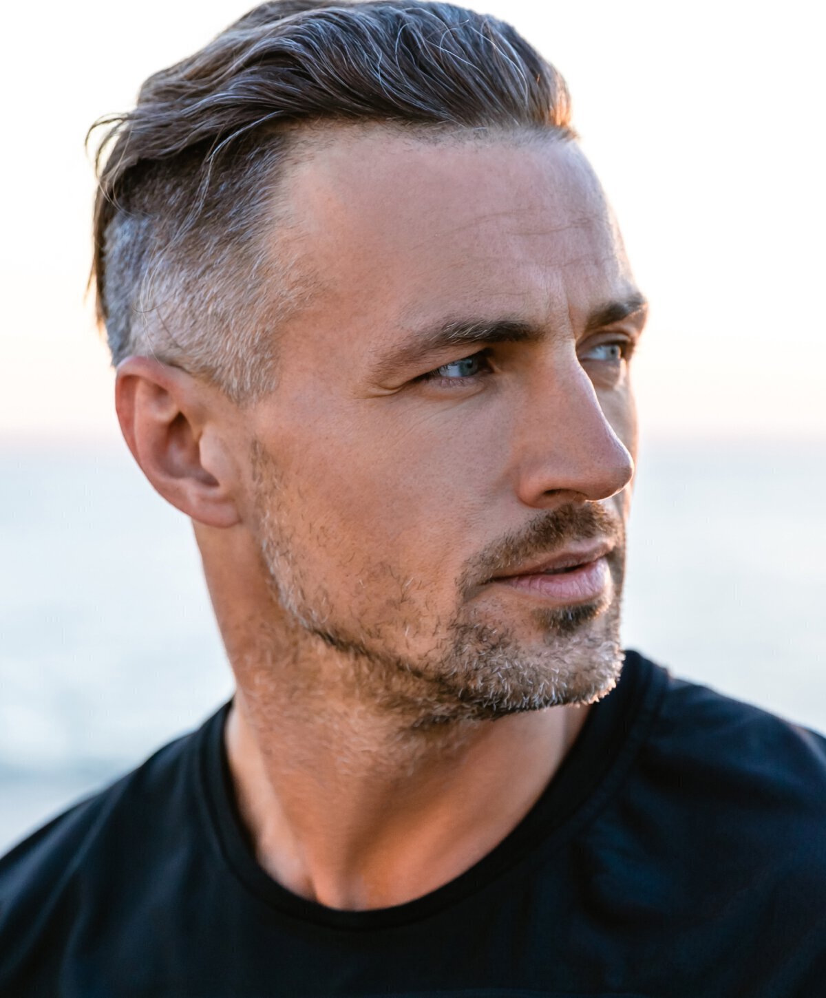 dallas male facelift model with black shirt
